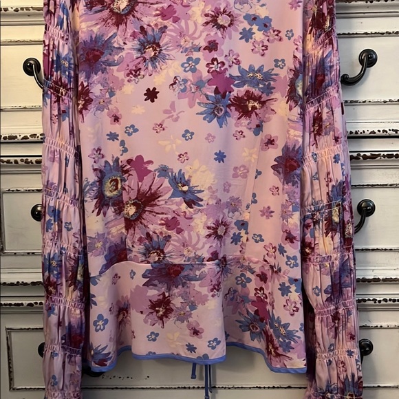 💜💗 💙Free People rushed long sleeve top bonus skirt Size Large - Picture 14 of 15